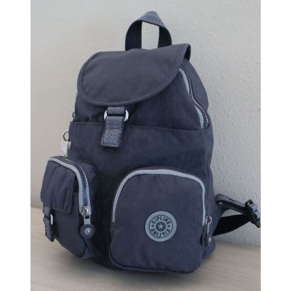 Kipling K19307 0LN Women's Sz Small Foggy Gray Lovebug Backpack $109 - Picture 7 of 13